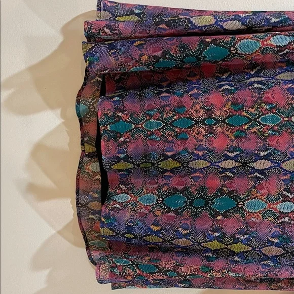 Show Me Your Mumu Boho Colorful Patterned Women's Top Dress Small Sheer Sleeves - Picture 5 of 12